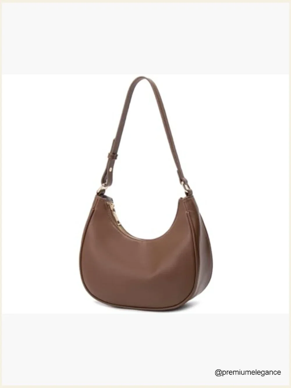 Crescent Hobo Tote Handbag Underarm Purse Mini Clutch with Zipper
